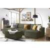 Image de Pouf NIHAD velours côtelé vert clair BOBOCHIC
