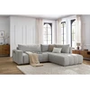 Image de Canapé d'angle L convertible coffre ARSENE gris clair angle droit BOBOCHIC 3 places