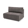Image de Chauffeuse 2 places sans accoudoir pour canapé modulable NIHAD tissu velours côtelé marron BOBOCHIC 2 places