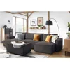 Image de Pouf NIHAD velours côtelé marron BOBOCHIC
