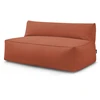 Image de Chauffeuse 2 places sans accoudoir pour canapé de jardin modulable RIVIERA orange BOBOCHIC