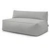 Image de Chauffeuse 2 places sans accoudoir pour canapé de jardin modulable RIVIERA gris clair BOBOCHIC