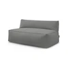 Image de Chauffeuse 2 places sans accoudoir pour canapé de jardin modulable RIVIERA gris foncé BOBOCHIC
