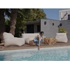 Image de Canapé de jardin modulable RIVIERA avec 1 chauffeuse 1 place, 1 chauffeuse 2 places et 1 méridienne beige BOBOCHIC