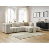Image de Canapé d'angle fixe CLOUD beige angle droit BOBOCHIC 3 places