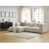 Image de Canapé d'angle fixe CLOUD beige angle gauche BOBOCHIC 3 places