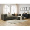 Image de Canapé d'angle fixe CLOUD vert angle droit BOBOCHIC 3 places