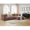 Image de Canapé d'angle fixe CLOUD rose angle droit BOBOCHIC 3 places
