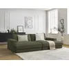 Image de Canapé droit fixe 4 places LEONARD assise profonde velours côtelé vert clair BOBOCHIC