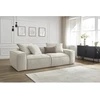 Image de Canapé droit fixe ultra moelleux 3 places BOHEME tissu chiné beige BOBOCHIC