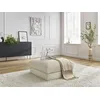 Image de Pouf LEONARD velours côtelé beige BOBOCHIC