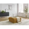 Image de Pouf LEONARD tissu texturé jaune BOBOCHIC