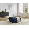 Image de Pouf LEONARD tissu texturé bleu foncé BOBOCHIC