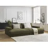 Image de Canapé droit fixe 4 places LEONARD assise profonde tissu texturé vert BOBOCHIC