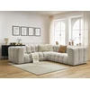 Image de Canapé d'angle réversible CLOUD beige réversible BOBOCHIC 4 places