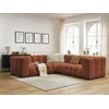 Image de Canapé d'angle réversible CLOUD orange réversible BOBOCHIC 4 places