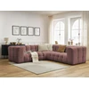 Image de Canapé d'angle réversible CLOUD rose réversible BOBOCHIC 4 places