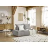 Image de Chauffeuse 2 places sans accoudoirs ELISA gris clair BOBOCHIC 2 places