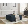 Image de Pouf LUCIEN gros côtelé doux bleu foncé BOBOCHIC
