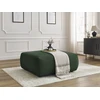Image de Pouf LUCIEN gros côtelé doux vert BOBOCHIC