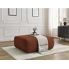 Image de Pouf LUCIEN gros côtelé doux orange BOBOCHIC