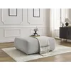 Image de Pouf LUCIEN gros côtelé doux gris clair BOBOCHIC