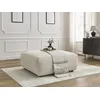 Image de Pouf LUCIEN tissu lisse beige BOBOCHIC