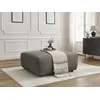 Image de Pouf LUCIEN tissu lisse taupe BOBOCHIC