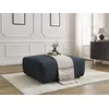 Image de Pouf LUCIEN tissu lisse bleu foncé BOBOCHIC