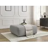 Image de Pouf LUCIEN tissu lisse gris clair BOBOCHIC