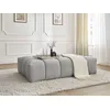 Image de Pouf EVEREST tissu texturé gris clair BOBOCHIC