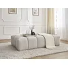 Image de Pouf EVEREST tissu texturé beige BOBOCHIC