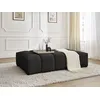 Image de Pouf EVEREST tissu texturé noir BOBOCHIC