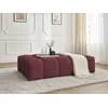 Image de Pouf EVEREST tissu chiné rouge BOBOCHIC