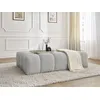 Image de Pouf EVEREST tissu chiné gris clair BOBOCHIC