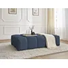 Image de Pouf EVEREST tissu chiné bleu foncé BOBOCHIC