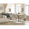 Image de Chaise LALIE tissu velours côtelé et pieds métal noir beige BOBOCHIC