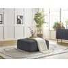 Image de Pouf LEOPOLD velours côtelé gris foncé BOBOCHIC