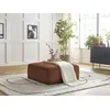 Image de Pouf LEOPOLD velours côtelé orange BOBOCHIC