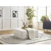 Image de Pouf LEOPOLD tissu chiné blanc BOBOCHIC