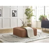 Image de Pouf LEOPOLD tissu chiné orange BOBOCHIC