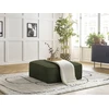 Image de Pouf LEOPOLD tissu chiné vert foncé BOBOCHIC
