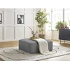 Image de Pouf LEOPOLD tissu chiné gris clair BOBOCHIC