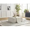 Image de Pouf LEOPOLD tissu texturé beige BOBOCHIC