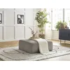 Image de Pouf LEOPOLD tissu texturé taupe BOBOCHIC