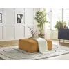 Image de Pouf LEOPOLD tissu texturé jaune BOBOCHIC