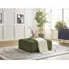 Image de Pouf LEOPOLD tissu texturé vert foncé BOBOCHIC