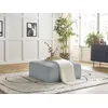 Image de Pouf LEOPOLD tissu texturé gris clair BOBOCHIC
