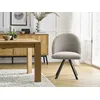 Image de Lot de chaises LALIE tissu texturé et pieds étoile multicolore BOBOCHIC