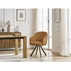 Image de Chaise SOPHIE tissu bouclette et pieds étoile jaune BOBOCHIC